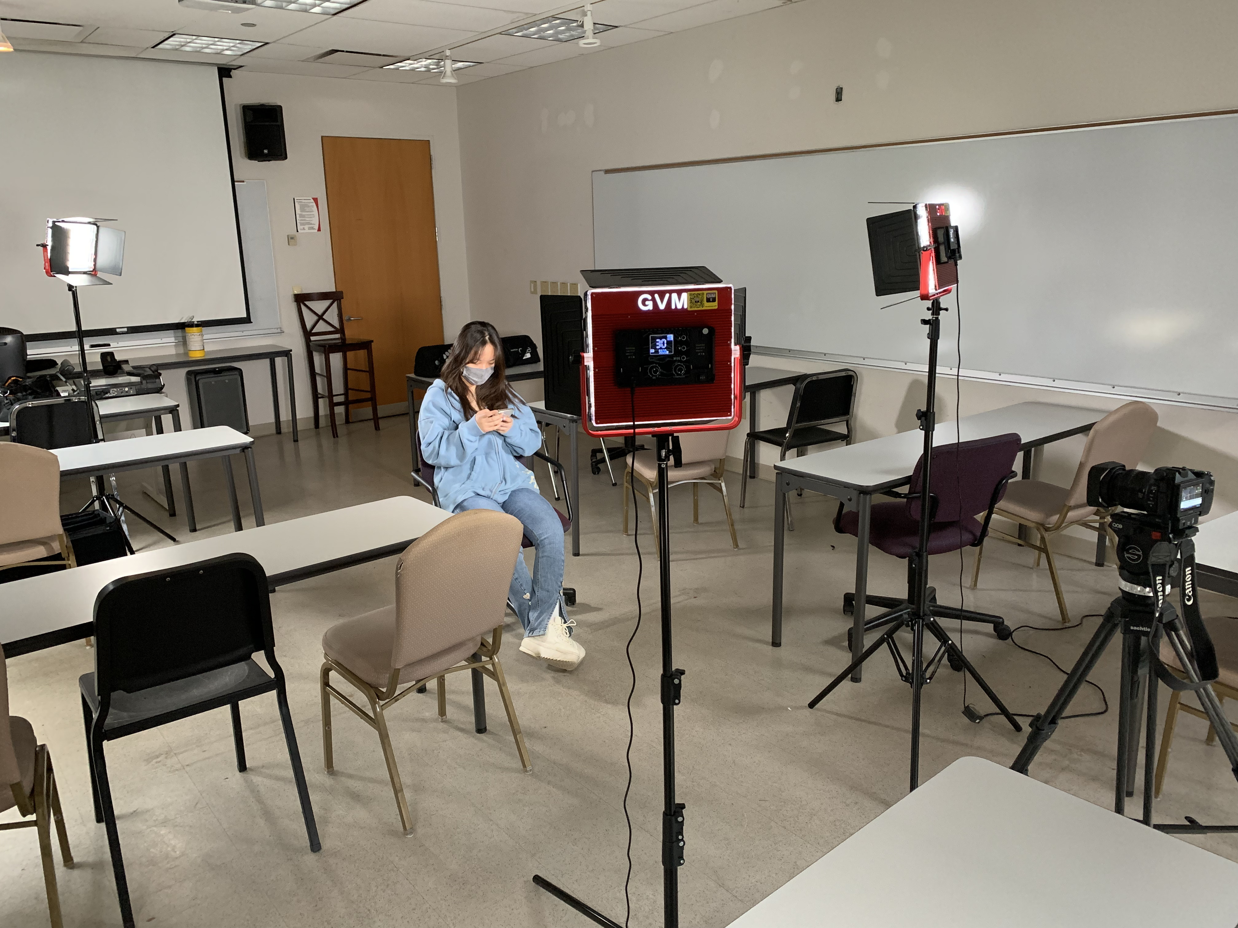 3-point lighting setup