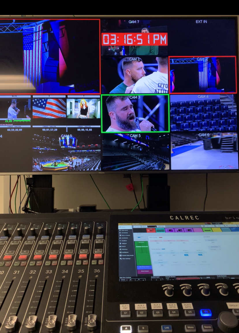 audio engineer for Kelce podcast