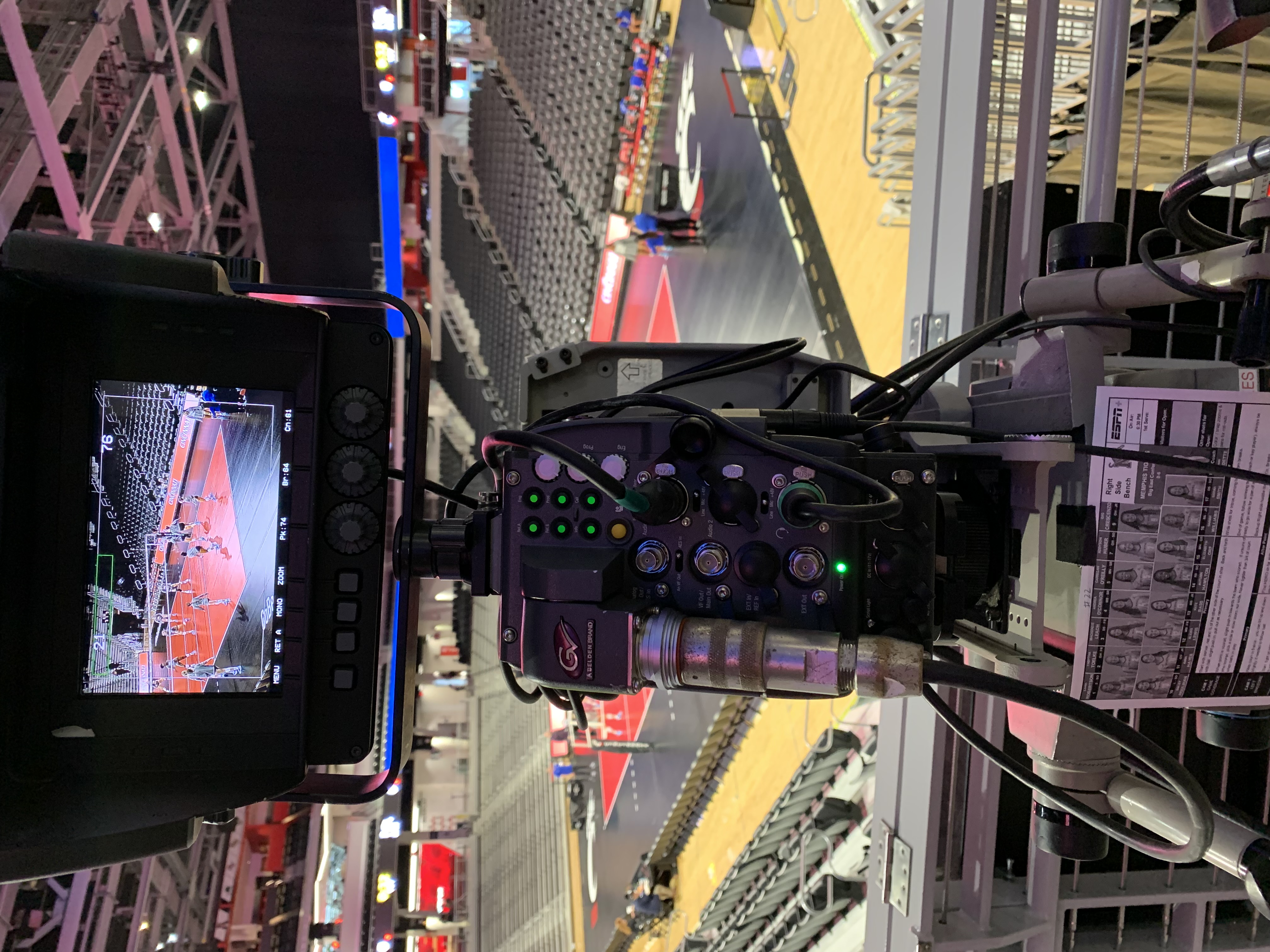 camera operation for volleyball